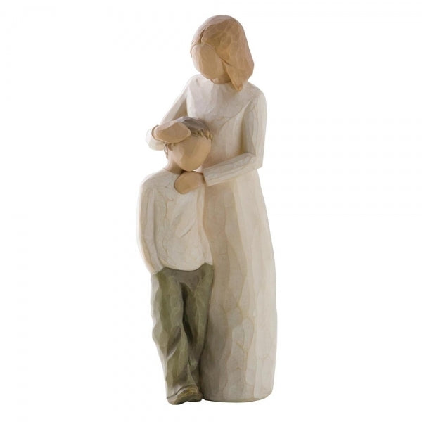 Mother and Son Figurine